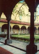 ANGELICO  Fra View of the Convent of San Marco oil on canvas